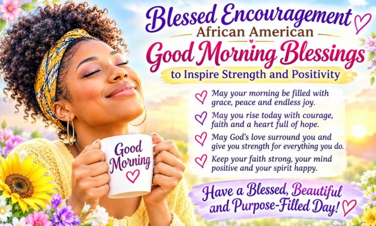 Blessed Encouragement African American Good Morning Blessings to Inspire Strength and Positivity