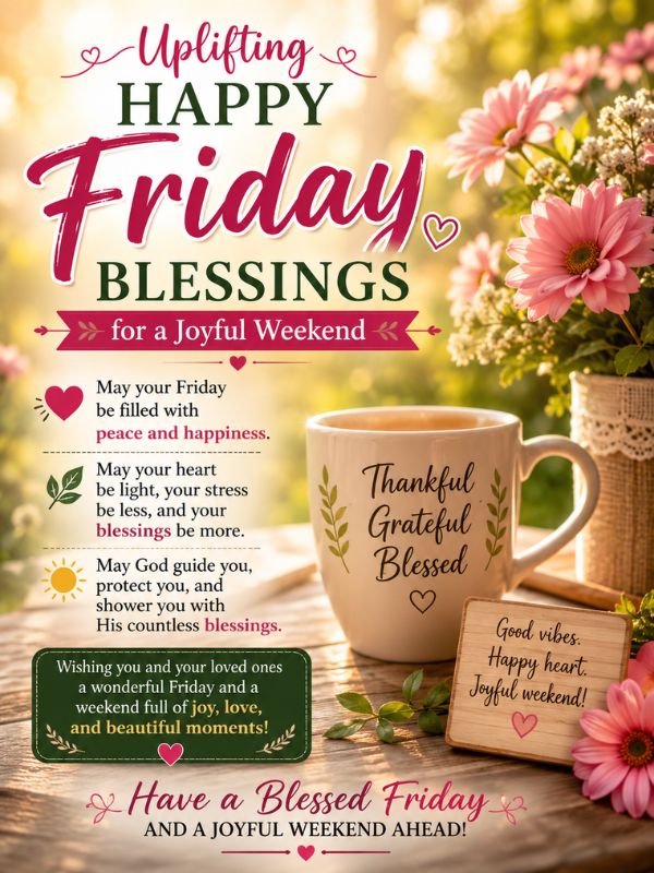  Uplifting Happy Friday Blessings for a Joyful Weekend
